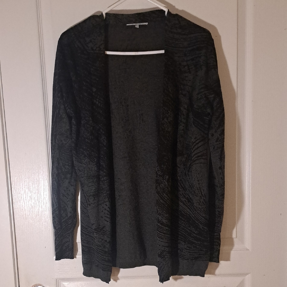 154 - SANDWICH - Stylish Black and Gray patterned Cardigan Sweater for Women